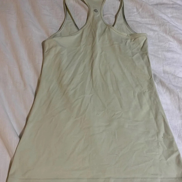 Lululemon light yellow reversible racerback tank top 6 - Picture 2 of 4